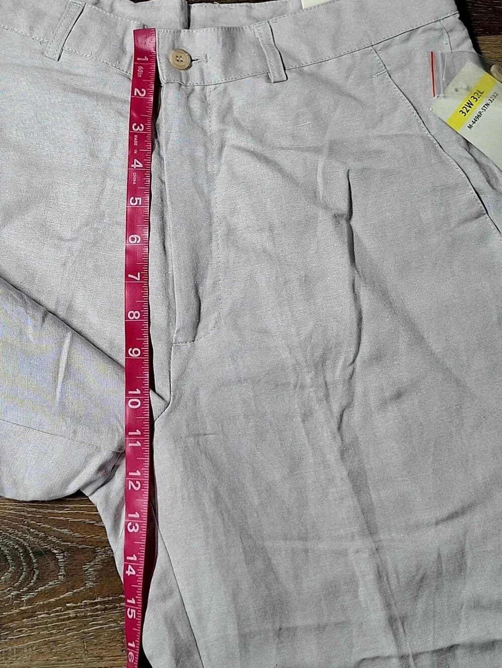 Mojito Collection Flat Front Linen Blend Dress Pant, 29 X32, RN#109783, NWT